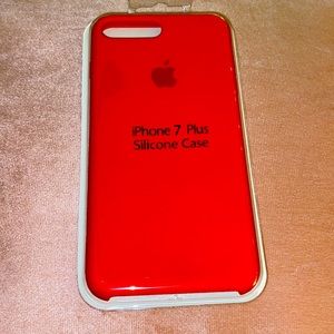 IPhone 7 Plus Red Silicone Case